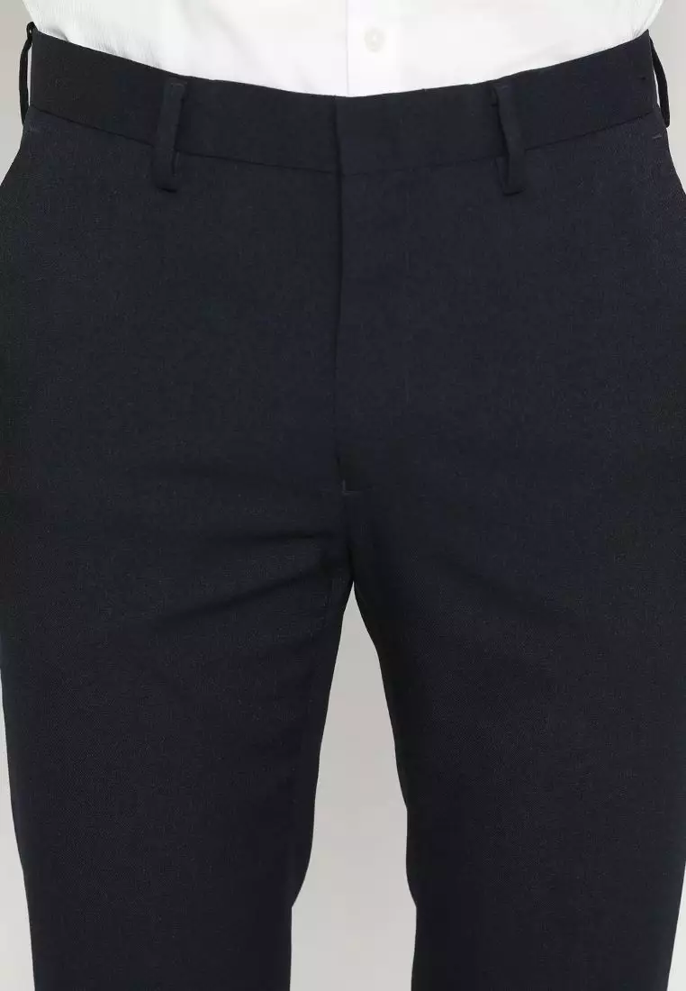 Bellwool-B Celana Panjang Pria Modern Slim Fit Navy 2
