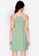 ZALORA BASICS green Scallop Detail Pleated Dress B334EAA079D6A7GS_2
