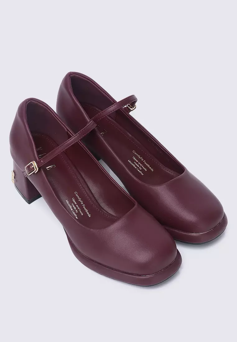 Denise Comfy Fit Footbed Microfiber Leather Mary Jane