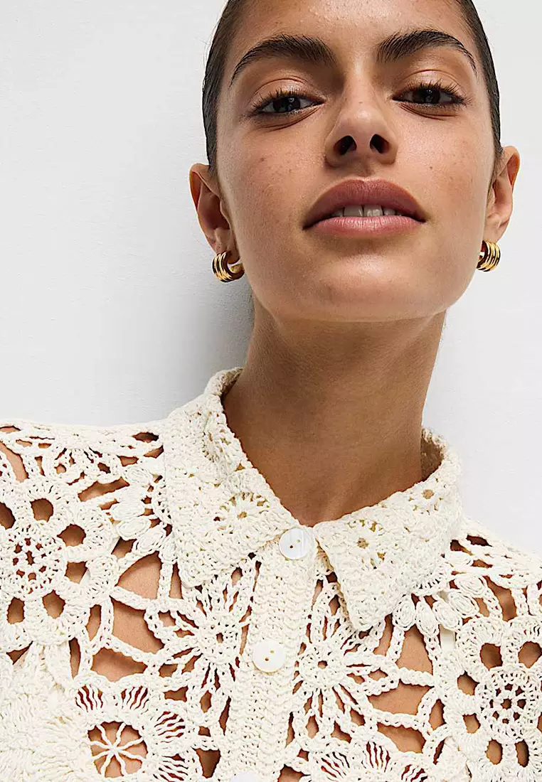 Crochet Collared Shirt