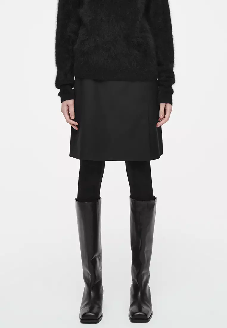 Caro Wool Mini Skirt