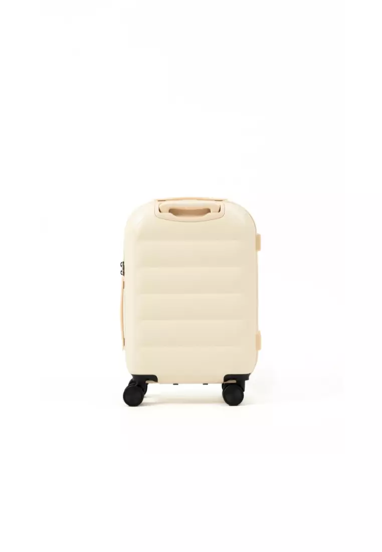 Puff 20"  Hard Case Luggage In Beige