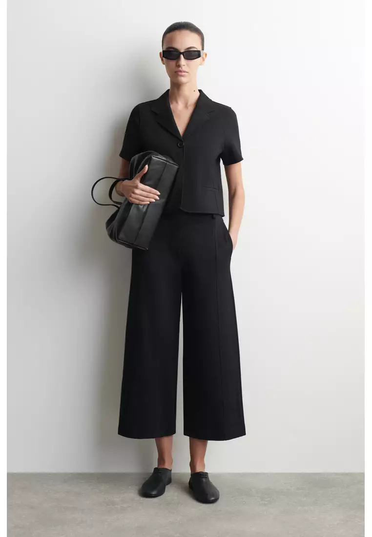 TWILL-JERSEY SHORT-SLEEVED BLAZER