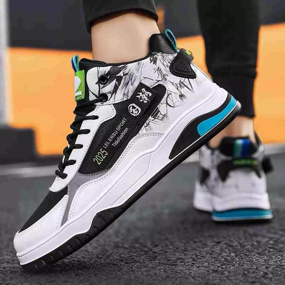 Sepatu Anime Pria Sneakers Motif Kartun Cowok Kece J2029