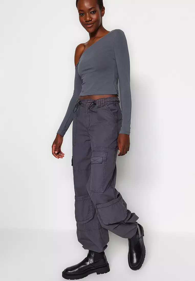 Asymmetrical Fitted Crop Top