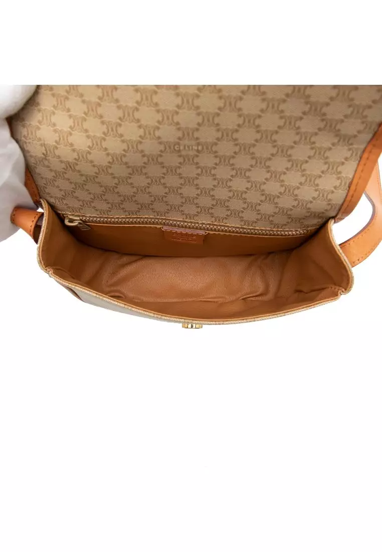 Pre-Loved Celine Macadam Coated Canvas Crossbody