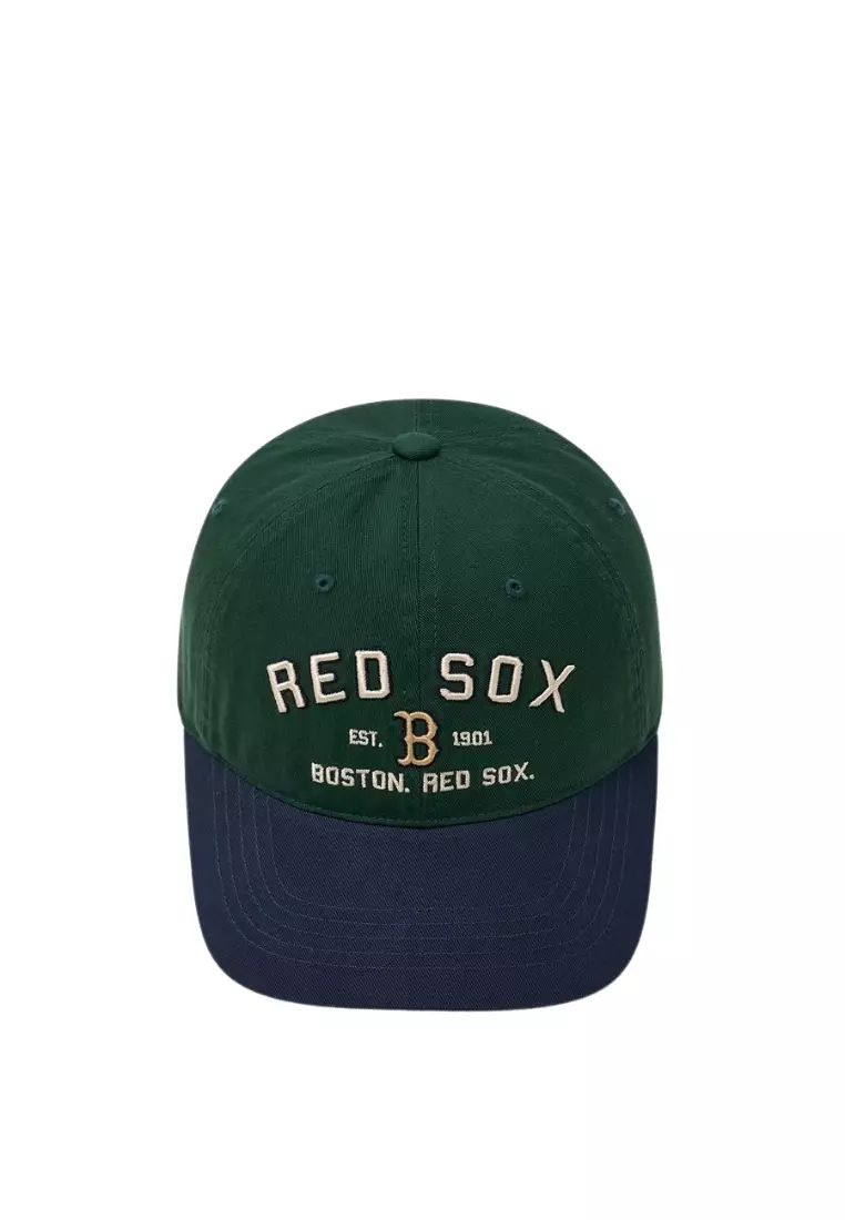 キャップ MLB Korea Varsity Lettering Washed Unstructured Ball Cap BOS Varsity Lettering Washing Unstructured Ball Cap BOSTON