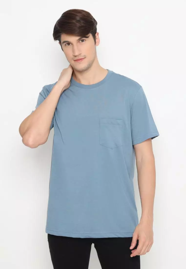 MATSUDA Kaos Polos Pocket T Shirt Cotton Chuo
