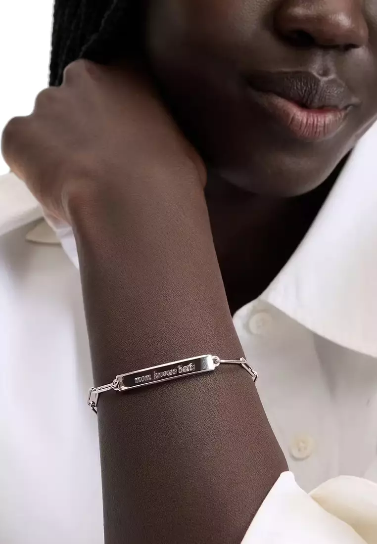 Mom Knows Best Id Bracelet - Silver KL490