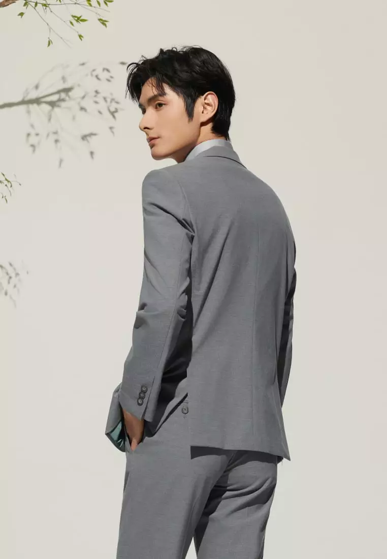 G2000 Multi-Way Stretch Smart Fit Plain Weave Suit Blazer