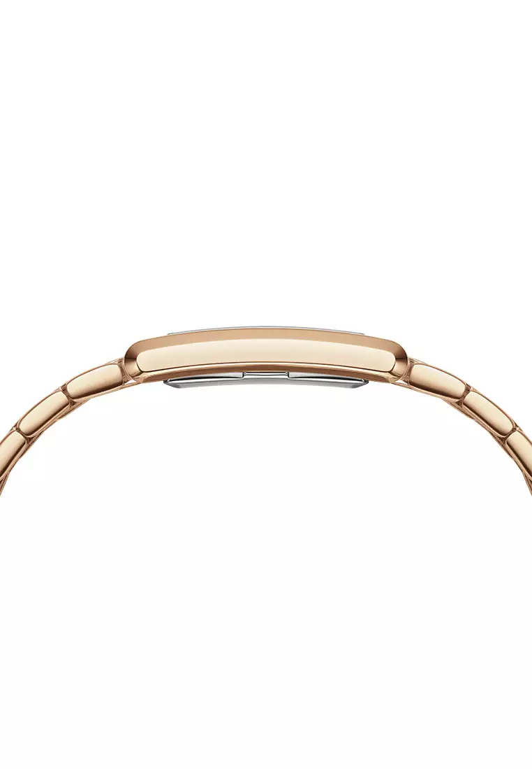 Bound 32x22mm 9-link Rose Gold - Emerald Sunray Dial - Fashion Watch for women - Stainless Steel Strap Watch - Female Watch - DW Official - Authentic
