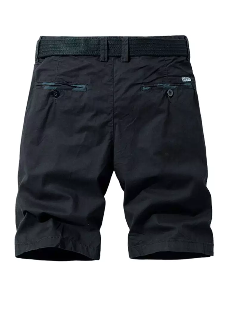 Embroidery Cotton Casual Shorts GJL18651