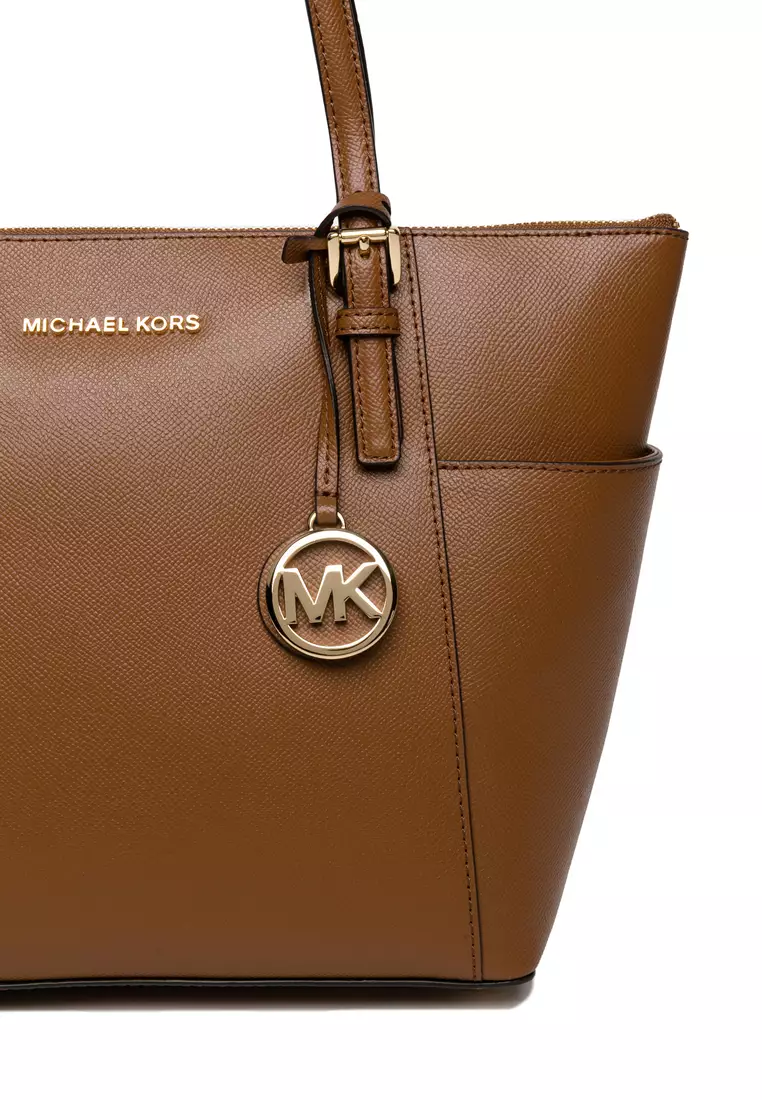 Mk brown leather bag clearance