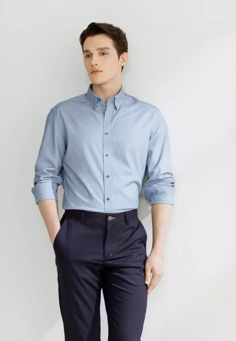 Non-Iron Silky Touch Smart Fit Check Shirt