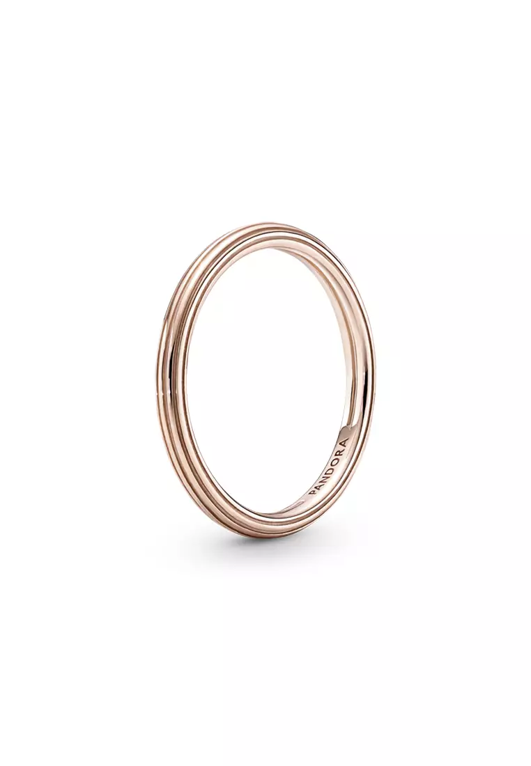 Buy PANDORA Pandora ME 14K Rose Gold-Plated Plain Band Ring Online