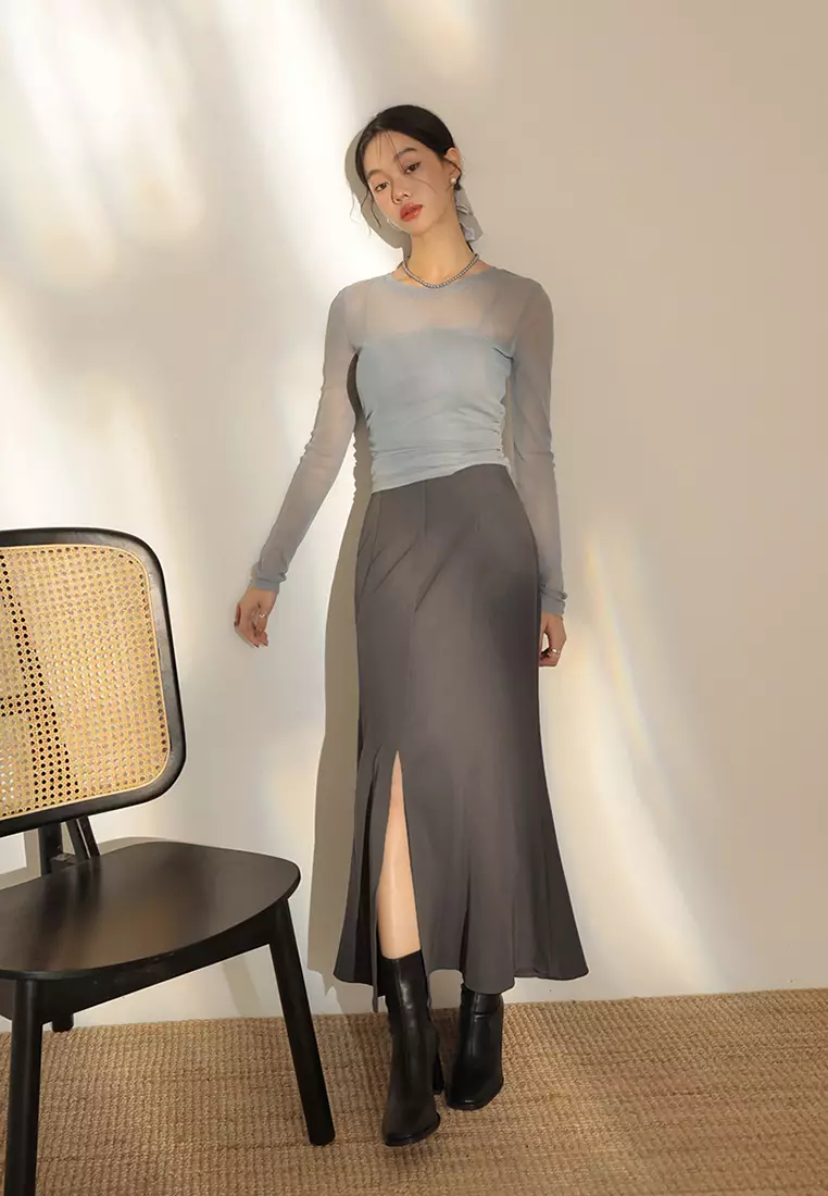 Flare Maxi Skirt