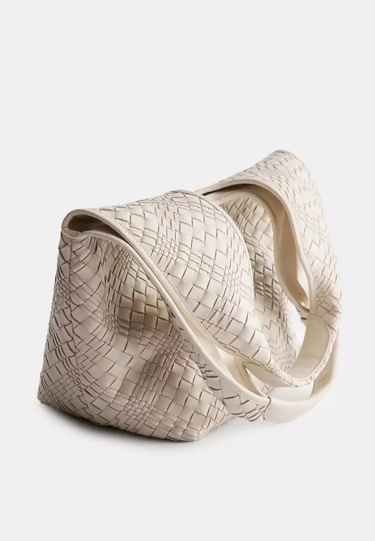 Braided Leather Tote Bag
