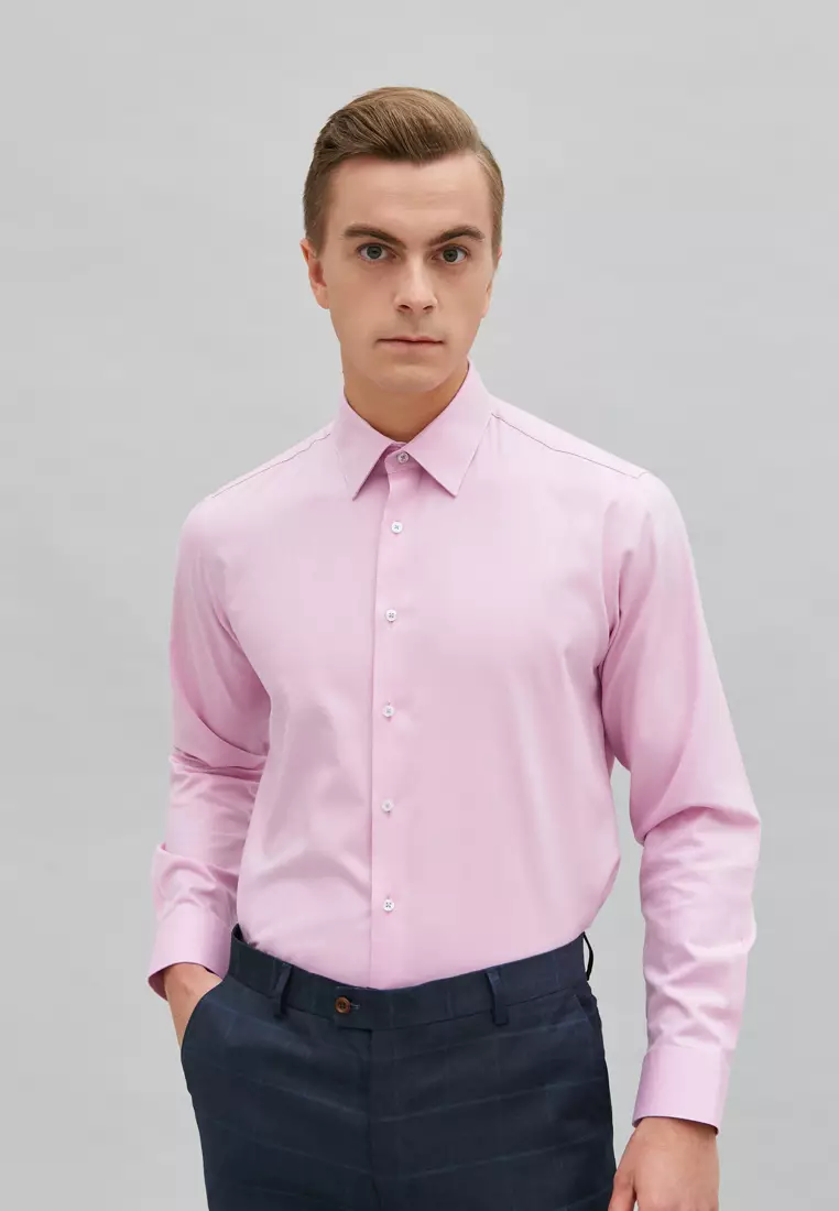 Buy Benjamin Barker Benjamin Barker Kensington Pink French Twill Shirt ...