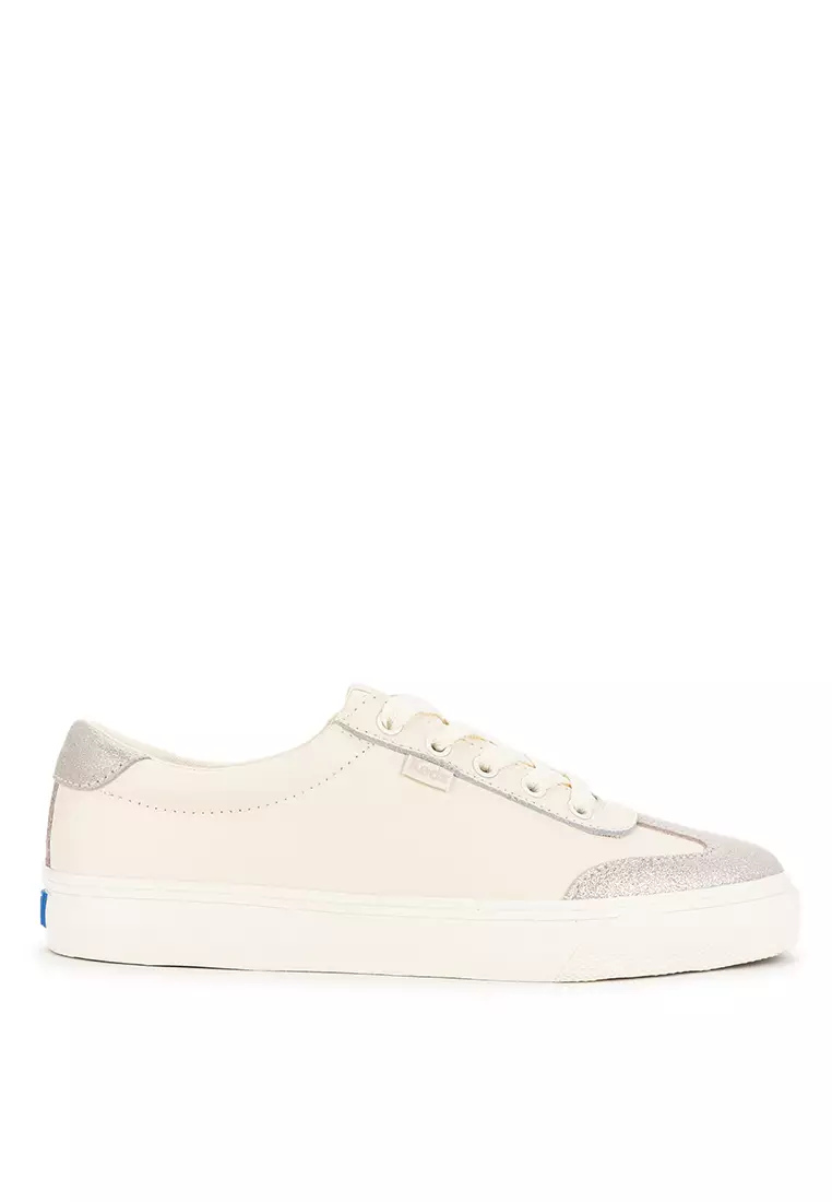 Jump Kick T-Toe Leather/Glitter Suede Shoes