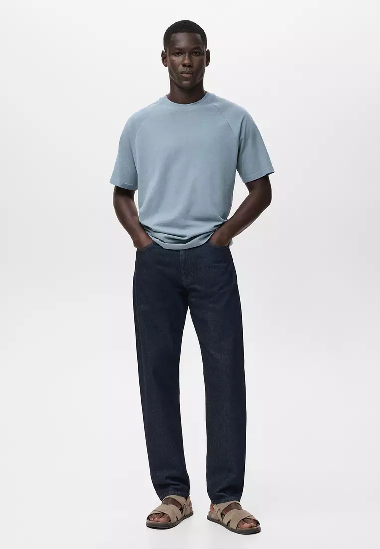 Relaxed-Fit Cotton-Linen T-Shirt