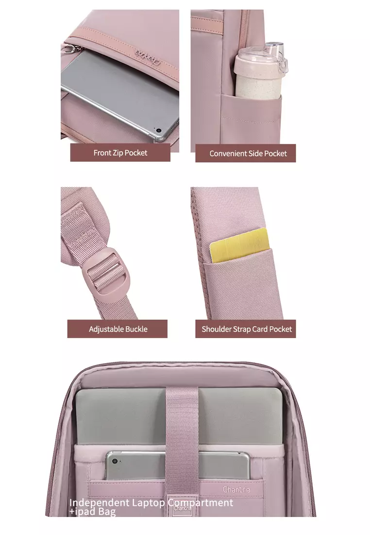 Top Handle 15.6 Laptop Compartment Waterproof All In One Backpack for Women