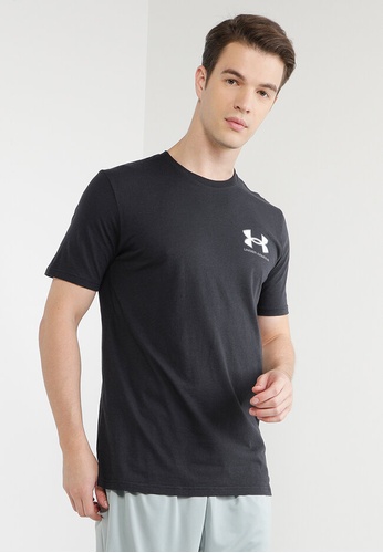 Under Armour black UA ABC Camo Fill Wordmark Short Sleeves T-Shirt DA7C5AA1292CE9GS_1