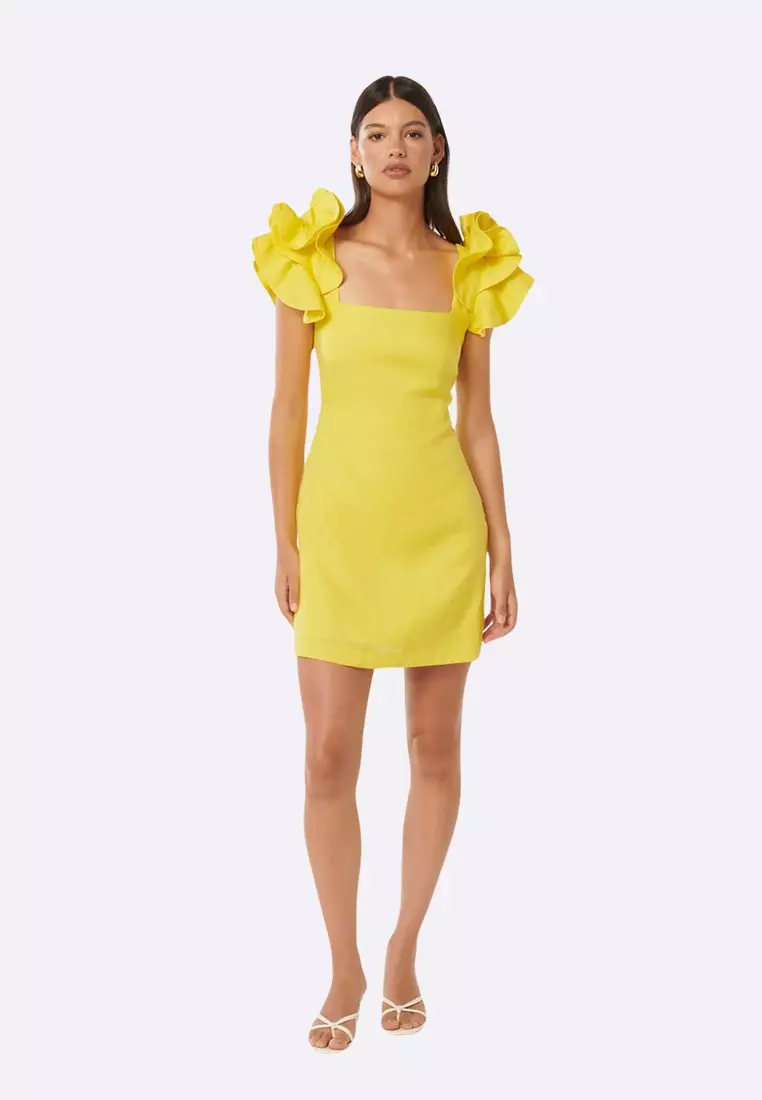 Buy Ever New Mackenzie Ruffle Sleeve Mini Dress 2025 Online