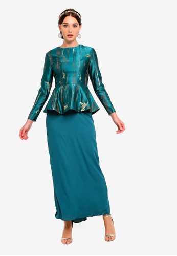 Zalia jacquard peplum kebaya clearance