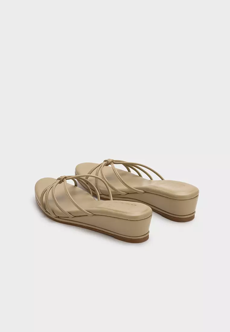 KNOTTED CLOUDFOAM LOW WEDGE HEEL