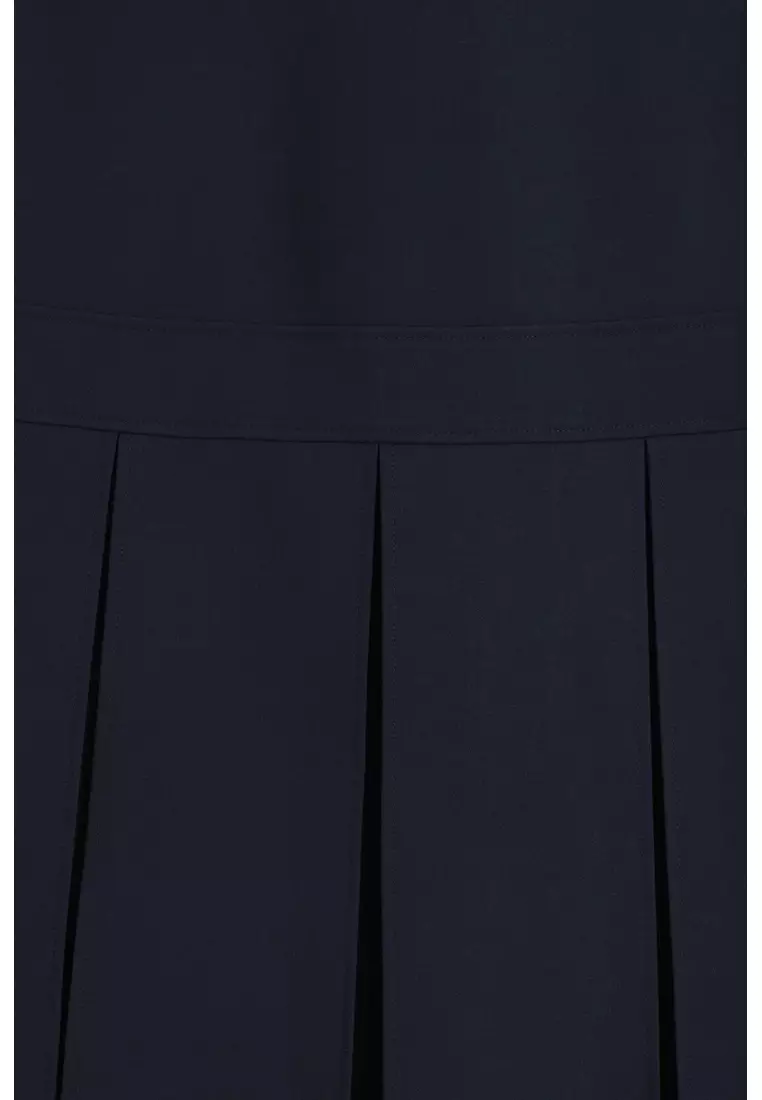 SLEEVELESS PLEATED MIDI DRESS