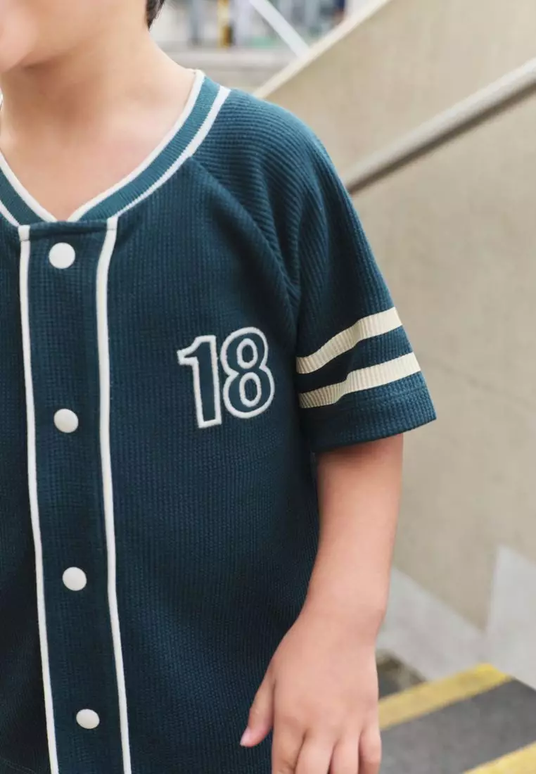 Short Sleeve Varsity Shorts Set