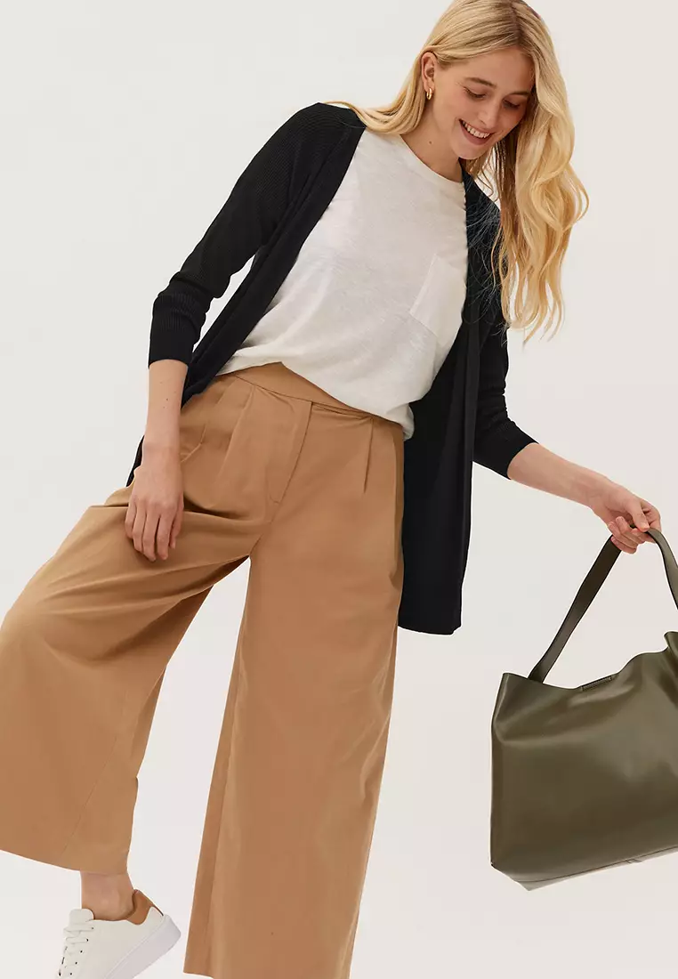 Ribbed Edge to Edge Longline Cardigan