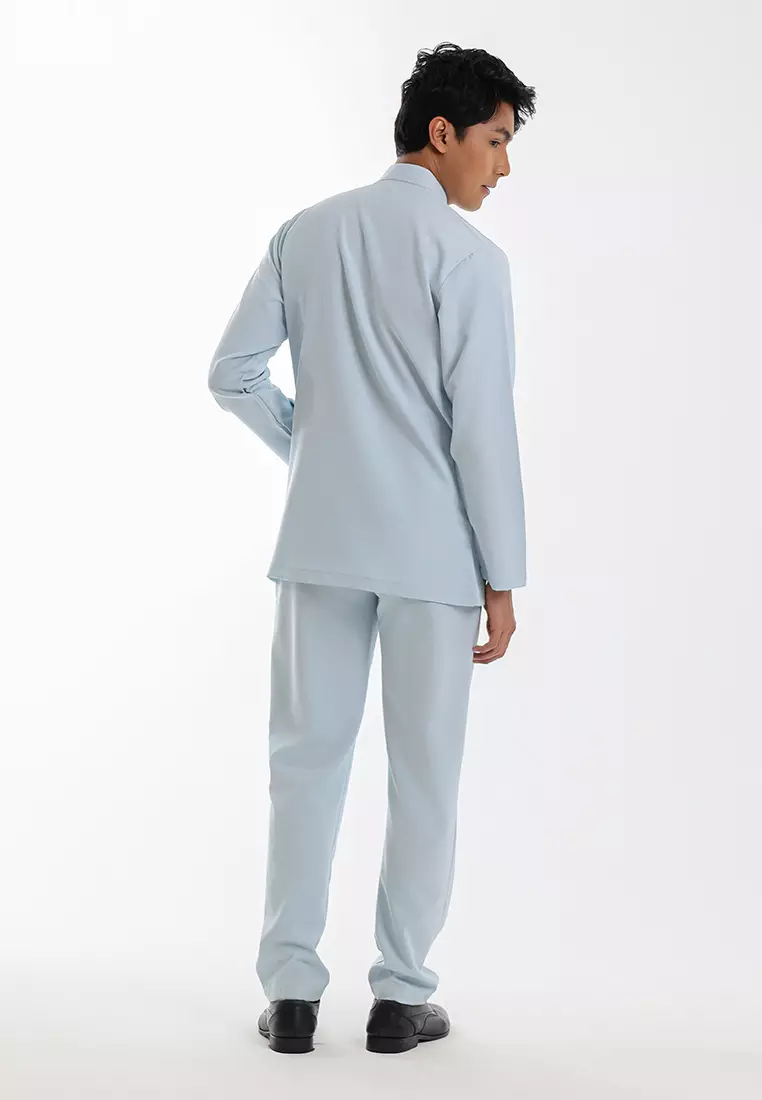 Alain Delon Baju Melayu Cekak Musang Dewasa - 19026002-31BabyBlue