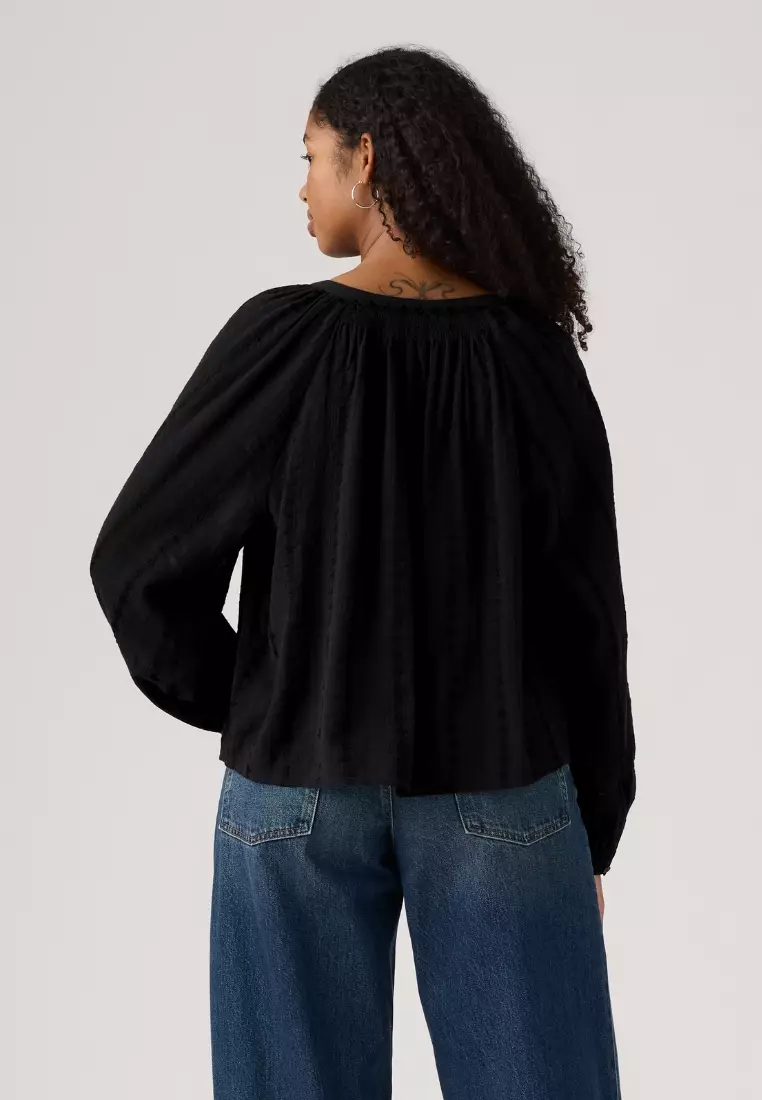 Women's Clover Long-Sleeve Blouse 003OQ-0002