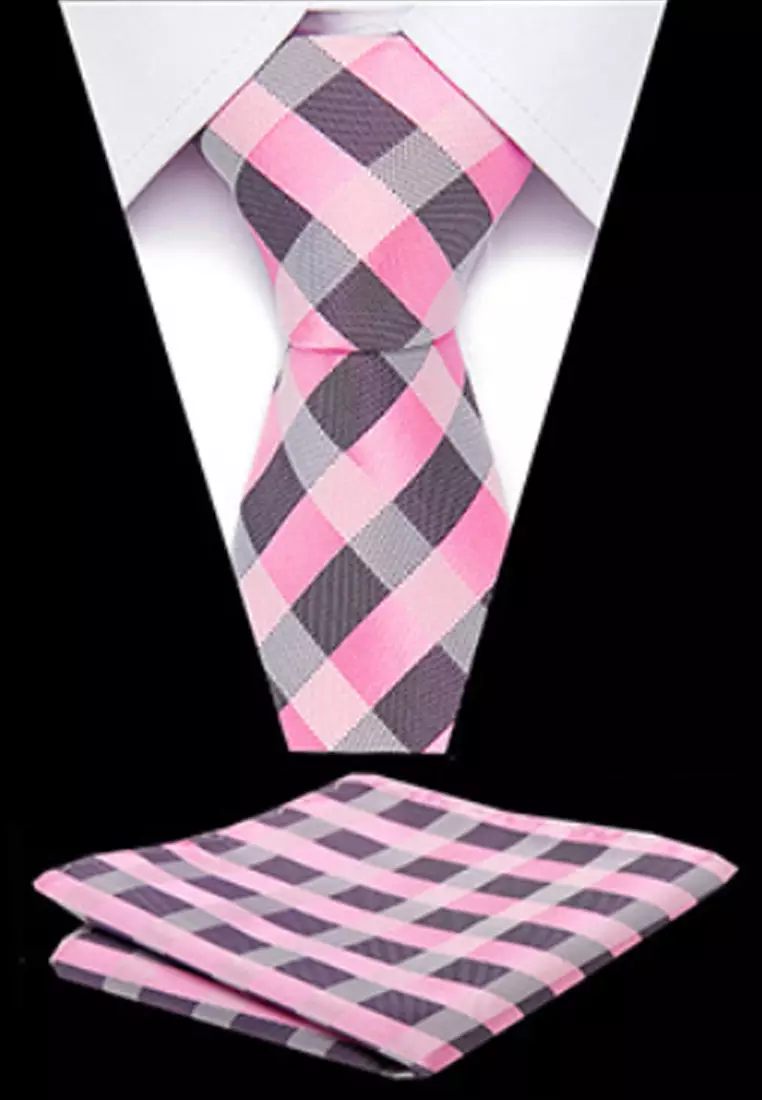 Buy Kings Collection Tie, Pocket Square 6 Pieces Gift Set WEKCBT2098 ...
