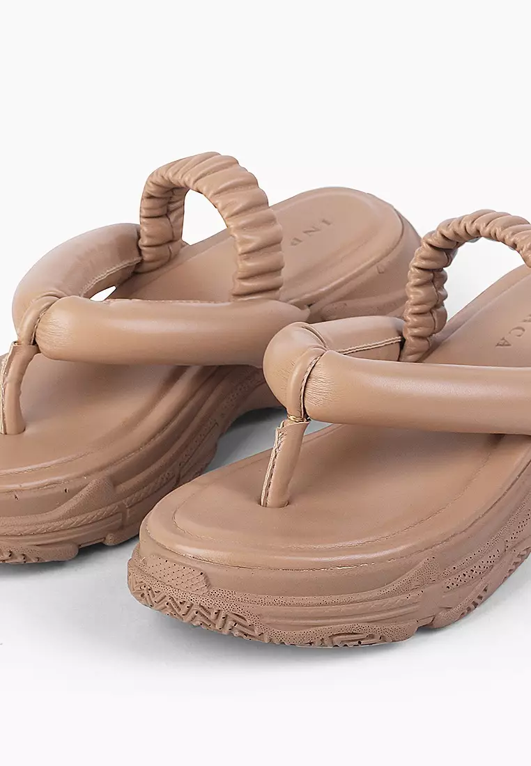 INPACA Berlin Puffy Thong Sporty Sandals
