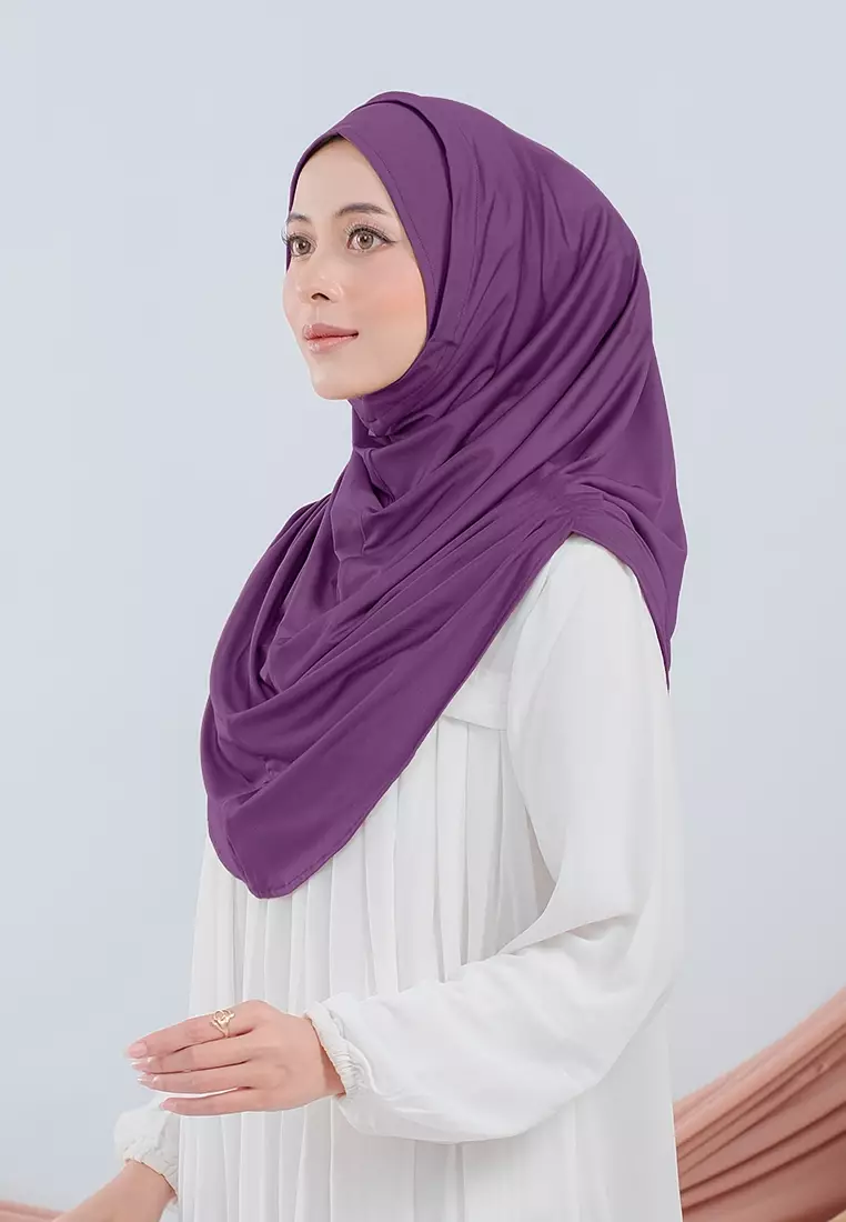 HIJAB INSTAN VALEEQA - DARK PURPLE