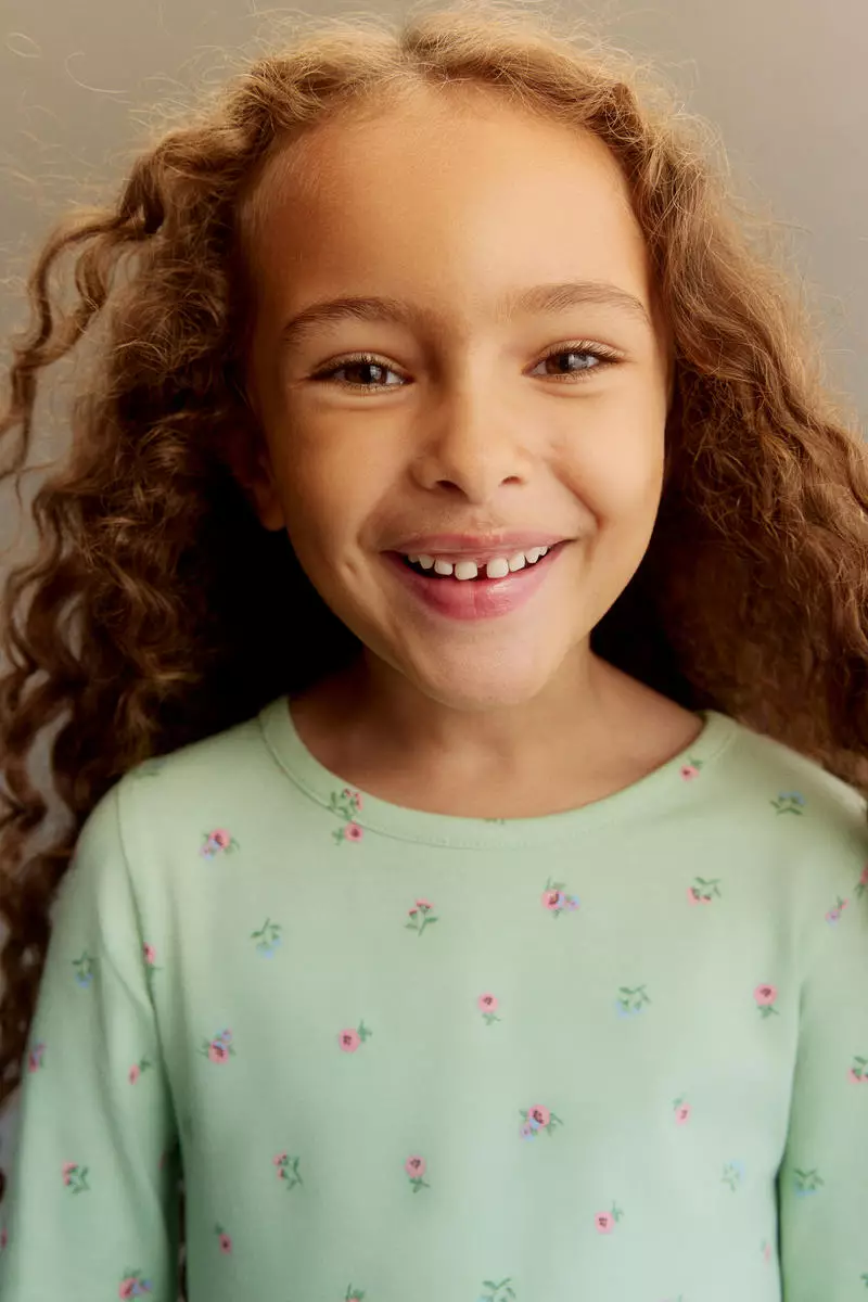 Printed cotton dress