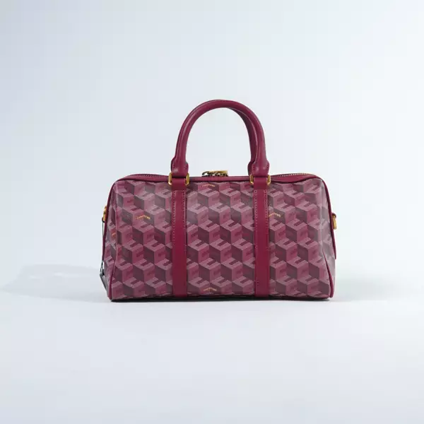 Tas CHRISTY NG ENZO BURGUNDY DUFFLE BAG WITH LS MINI 100% ORIGINAL