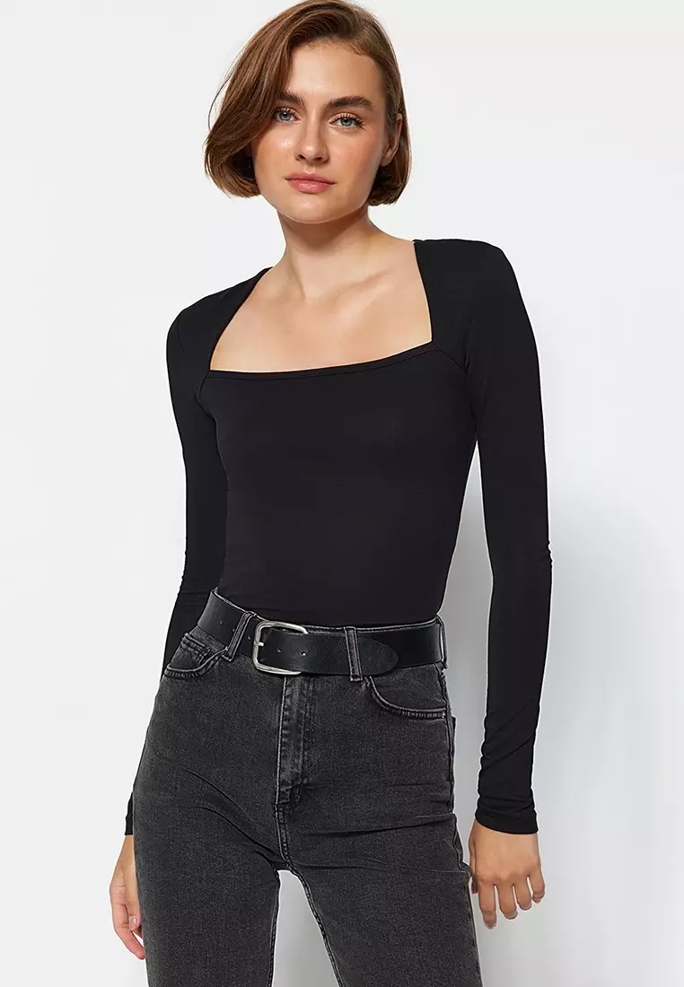 Long Sleeves Fitted Top