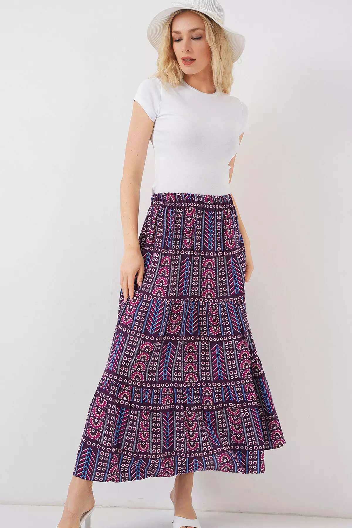 Printed Long Skirt