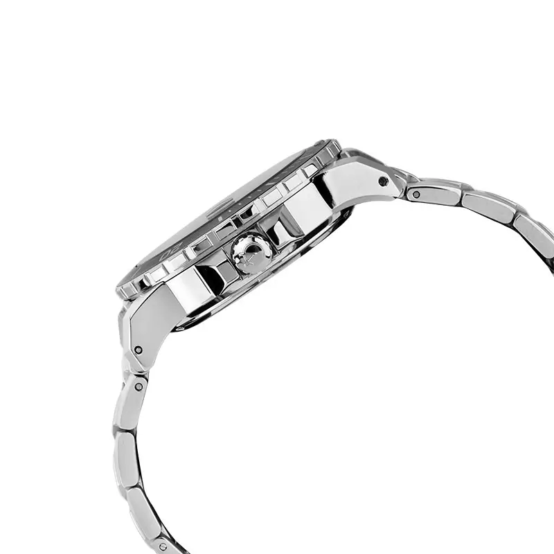 Jam Tangan Pria Alexandre Christie AC 6141 MA BSSLB Men Automatic Baby Blue Dial Stainless Steel Strap