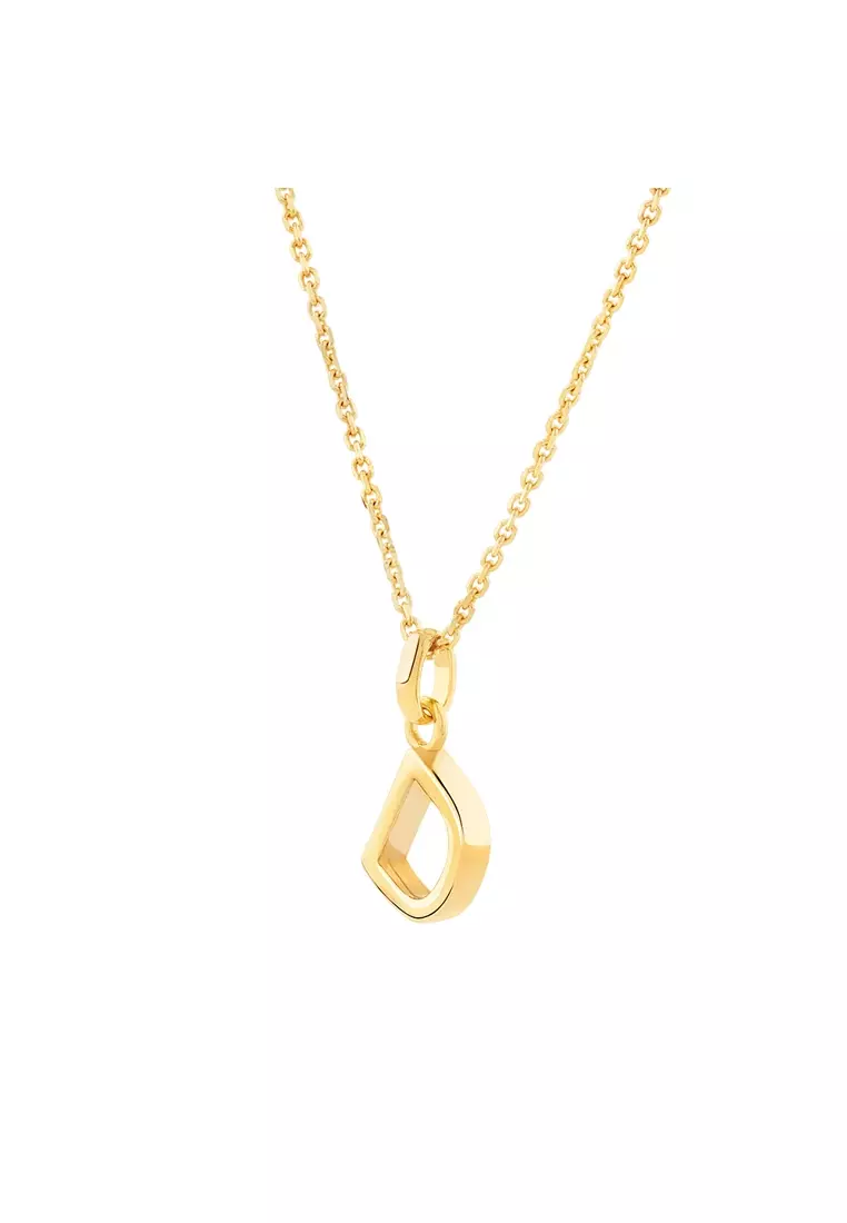 Gold initial pendant necklace new arrivals