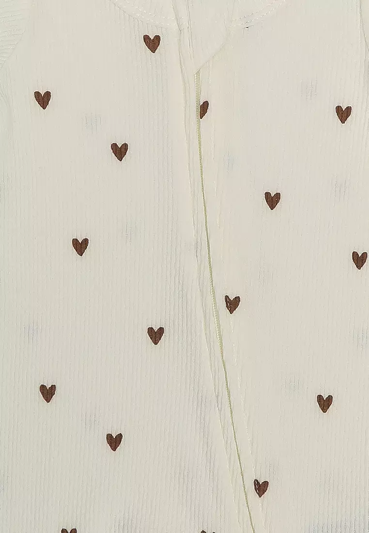 Organic Pointelle Zip Romper