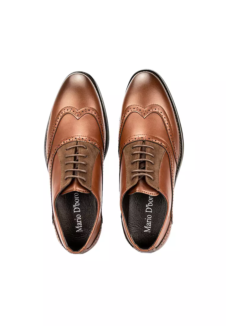 Men's Formal Oxford Shoes MW 23107 Brown C27