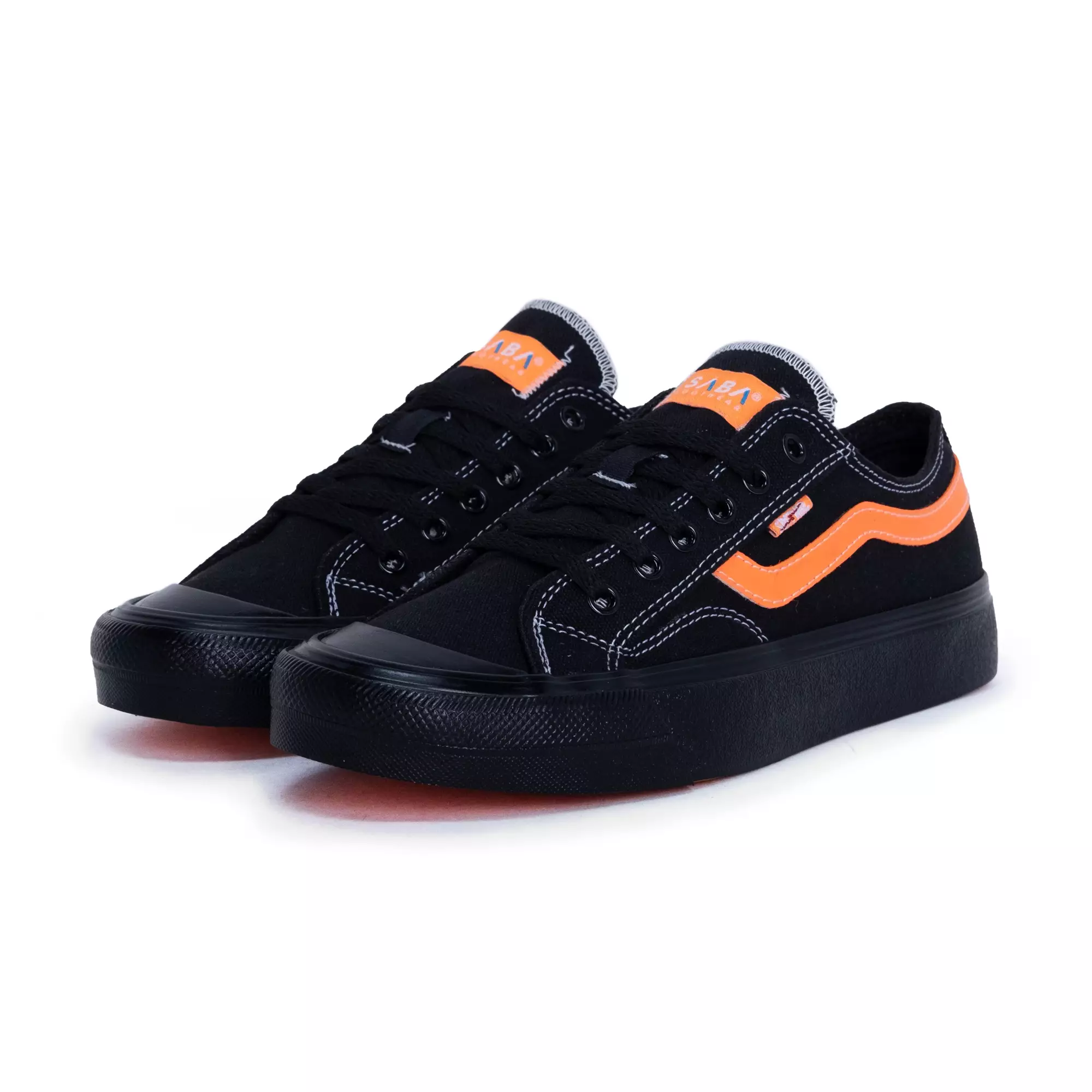 SABA Veloz Light Black Orange - Sepatu Sneakers Casual Pria Wanita