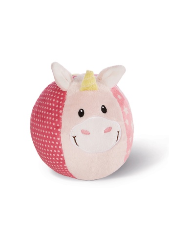 NICI white and red and pink and beige SOFTBALL UNICORN STUPSI WITH BELL 637ACTHF32E31BGS_1