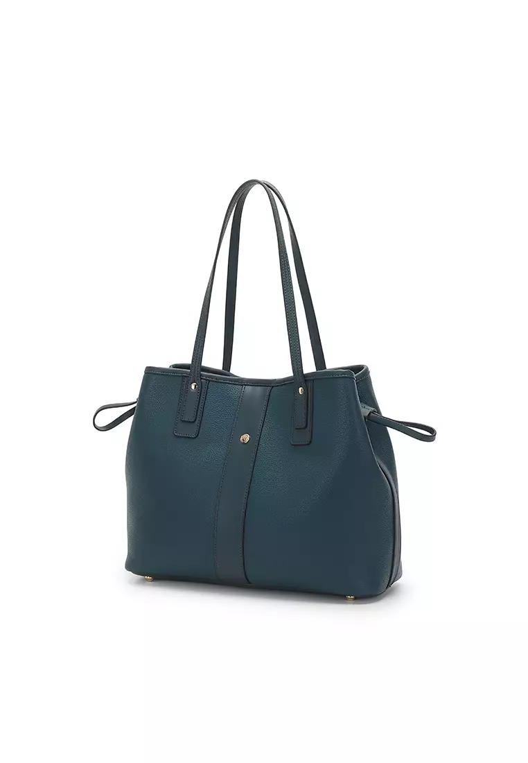 2-in-1 Tote Bag & Top Handle Bag - Blue