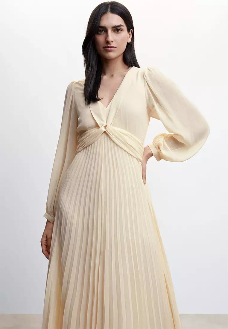 Pleated Detail Dress