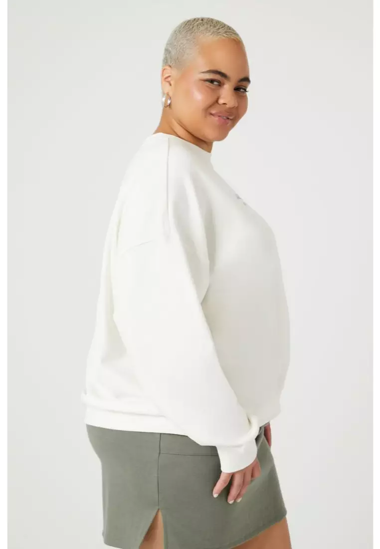 Forever 21 white sweatshirt cheap